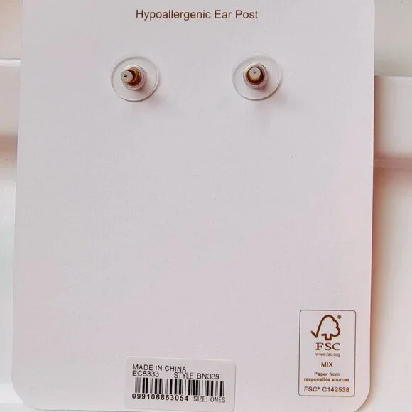 J.CREW PAVE CRYSTAL CIRCLE EARRINGS - Picture 9 of 10